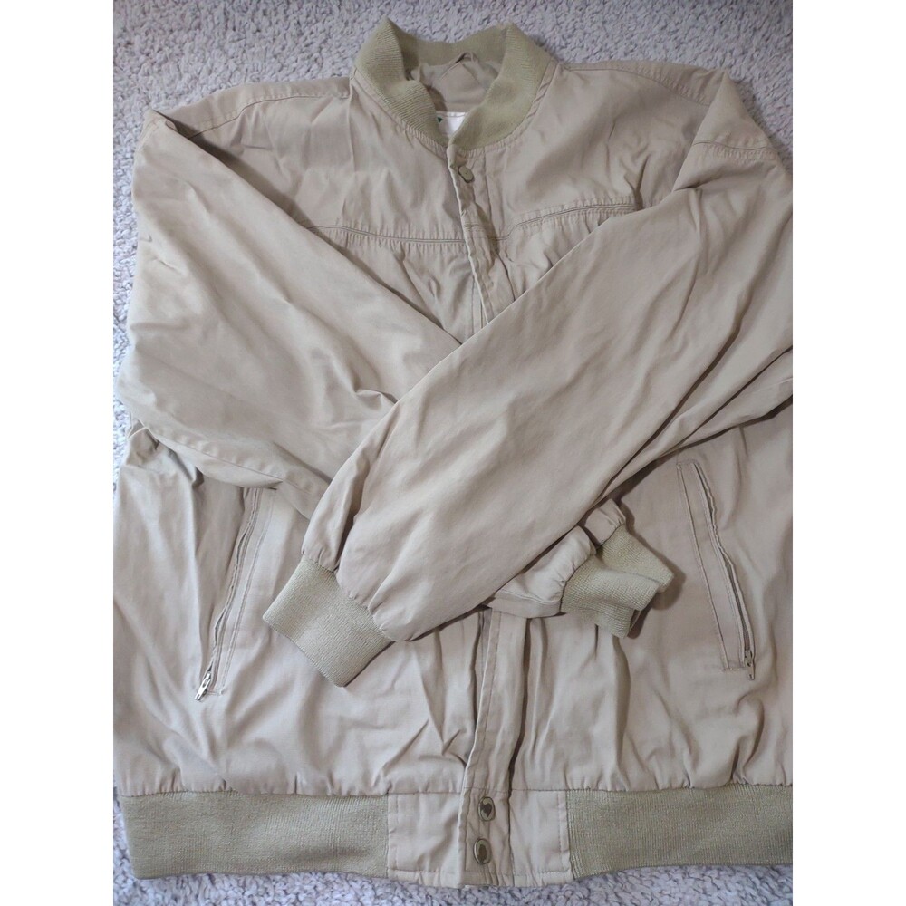 Vintage Arnold Palmer Khaki Tan Jacket L Dadcore Windbreaker